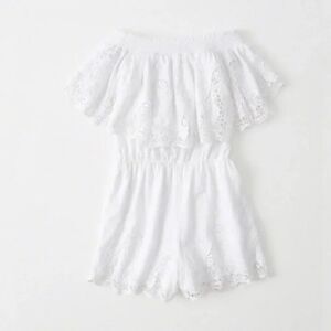 ABERCROMBIE & FITCH Crochet Sleeveless Romper Sz‎ XS